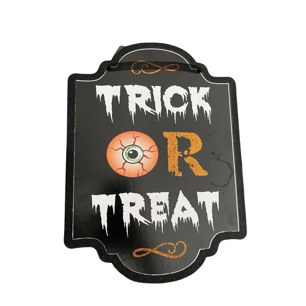 Lot Of 3 Halloween Hanging Home Signs Decor Decorations Goth Gothic Punk